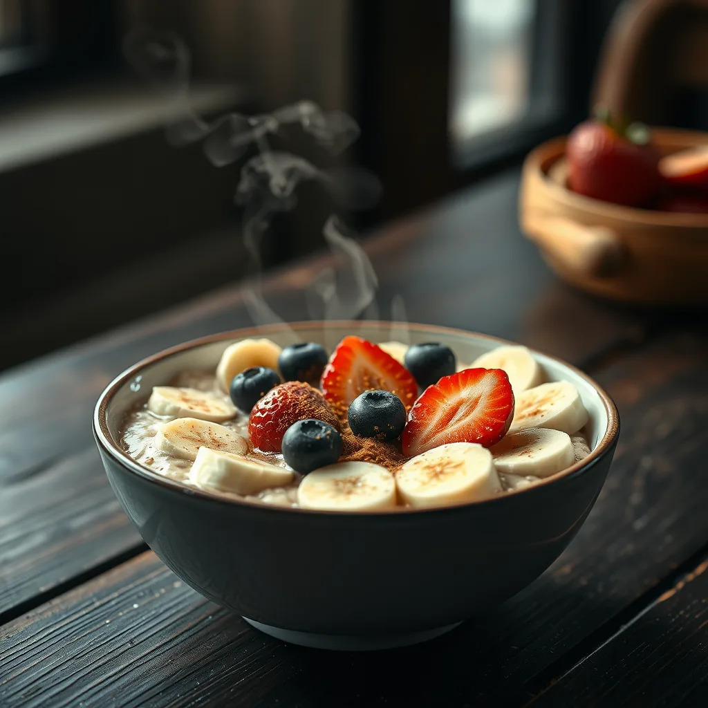 Receita de Mingau de Aveia com Frutas