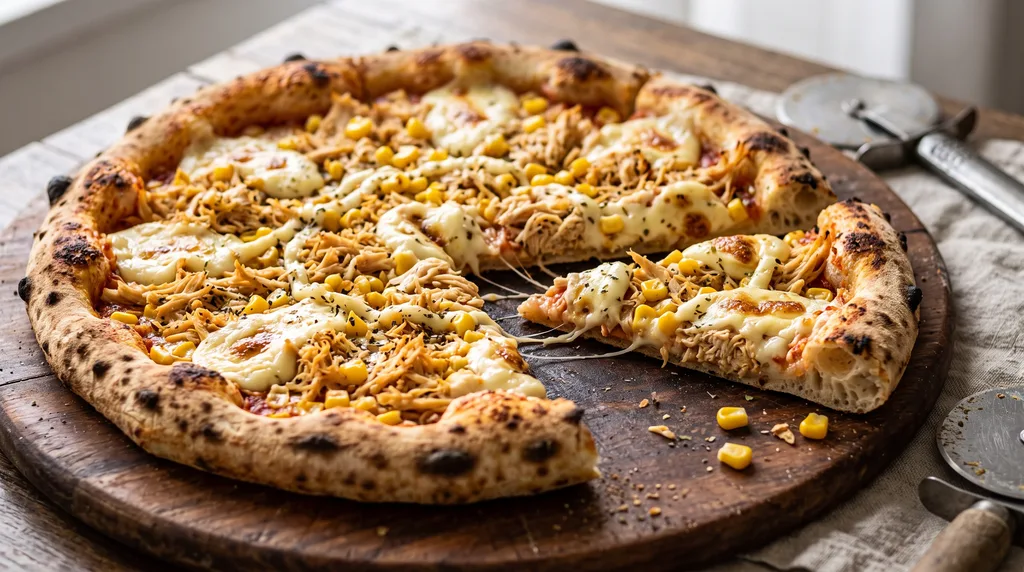 Receita de Pizza de Frango com Catupiry